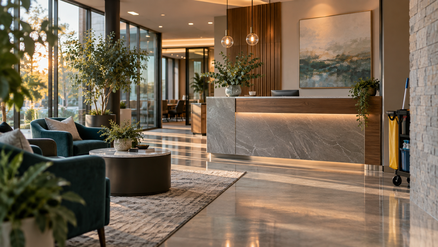 Clean modern commercial office